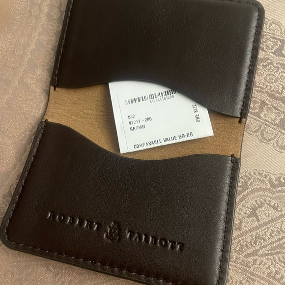 Robert Talbott Brown Leather Card Holder - Picture 5 of 5